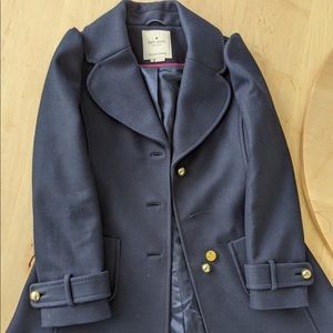Kate Spade babydoll wool coat